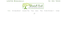 Tablet Screenshot of natural-burials.co.uk
